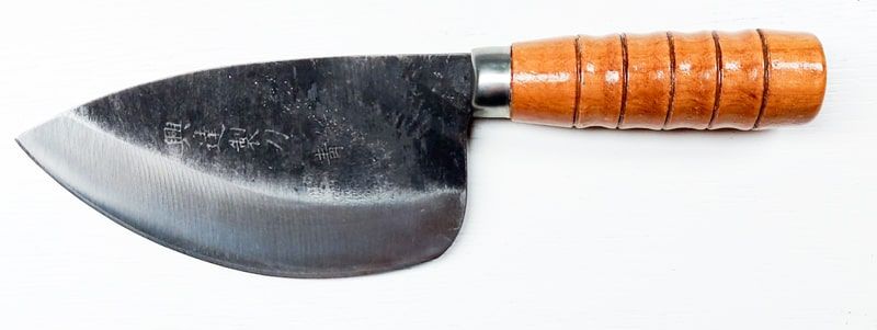 Small forged kitchen knife, household sharp round head fish