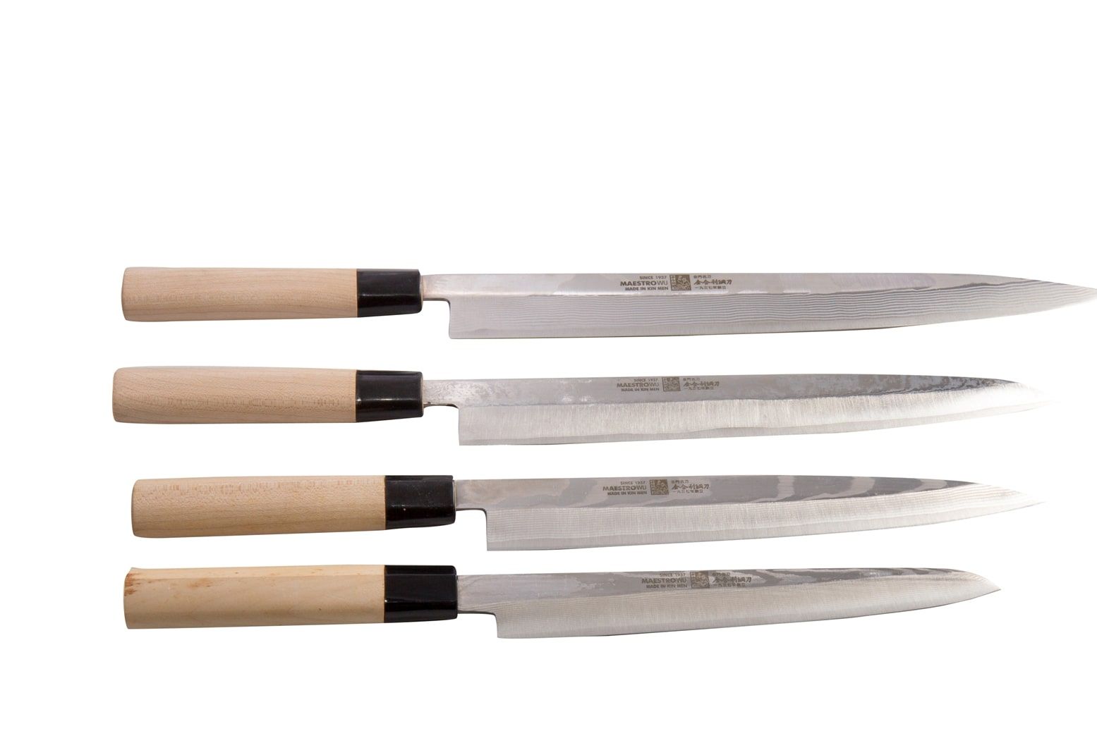 Maestro Wu G6 Damascus Japanese Yanagi Sushi Fish Knife - 4 Sizes