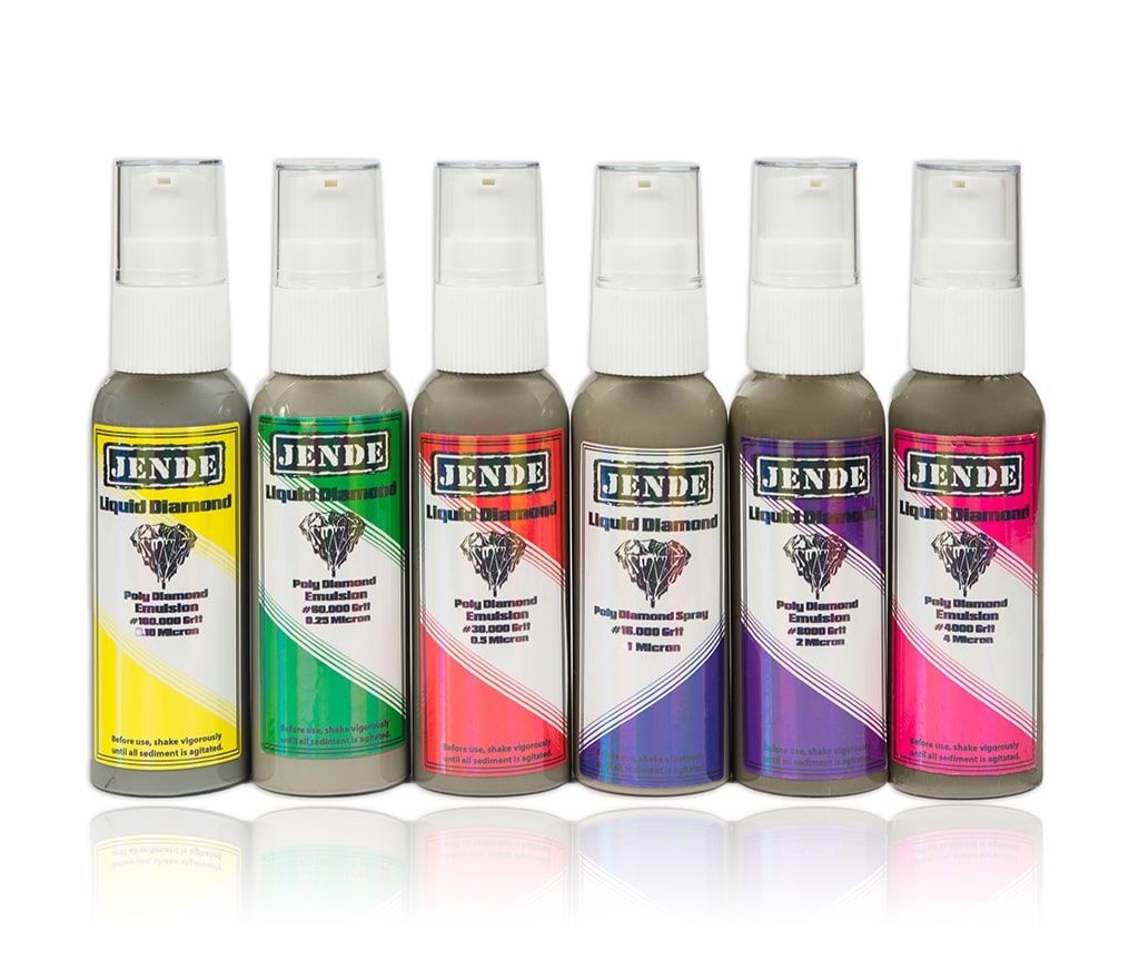 Jende Poly Diamond Spray and Emulsion, gunny juice emulsion