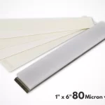 1x6 Jende Diamond Lapping Film For Sharpening 5 Pieces With Acrylic Blank 80 micron