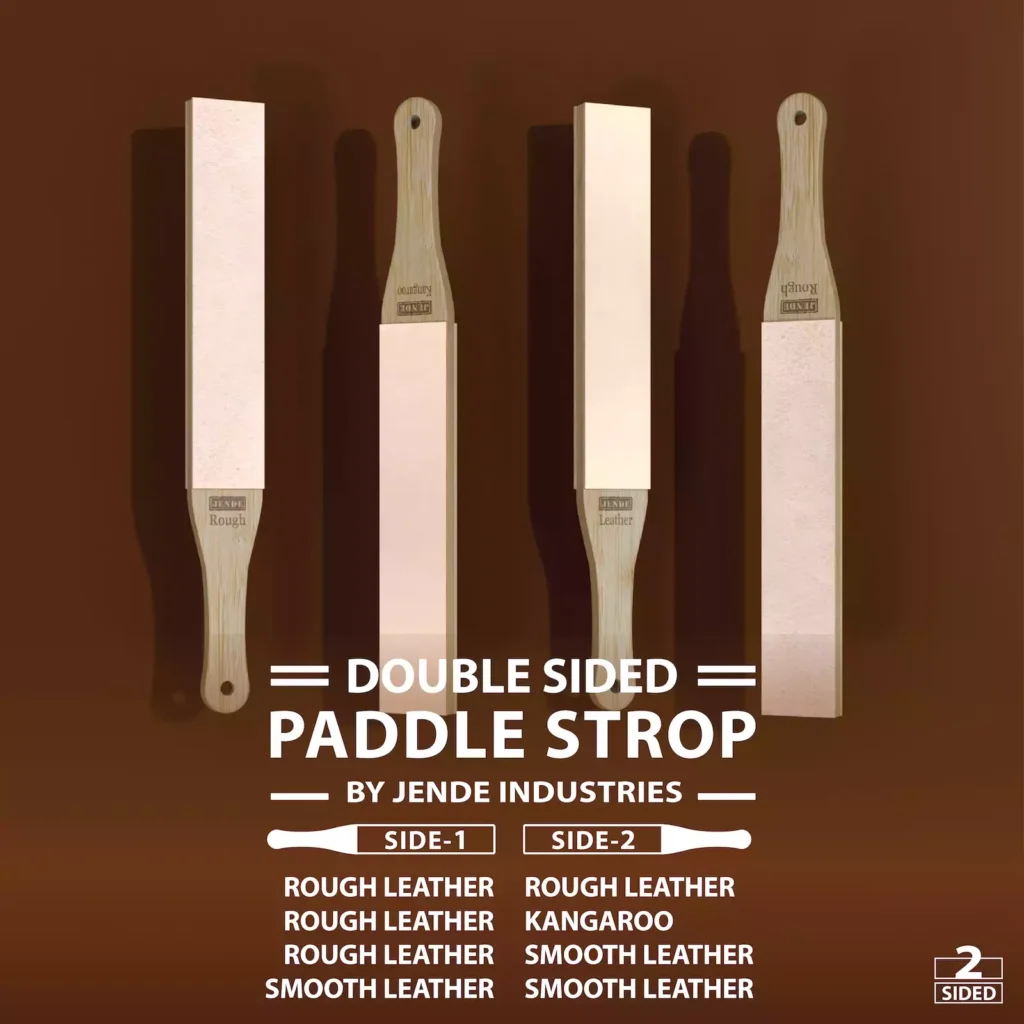 Jende Double Sided Paddle Strop - Rough & Smooth Cow Leather 1 jd paddlestrop p021 Family copy