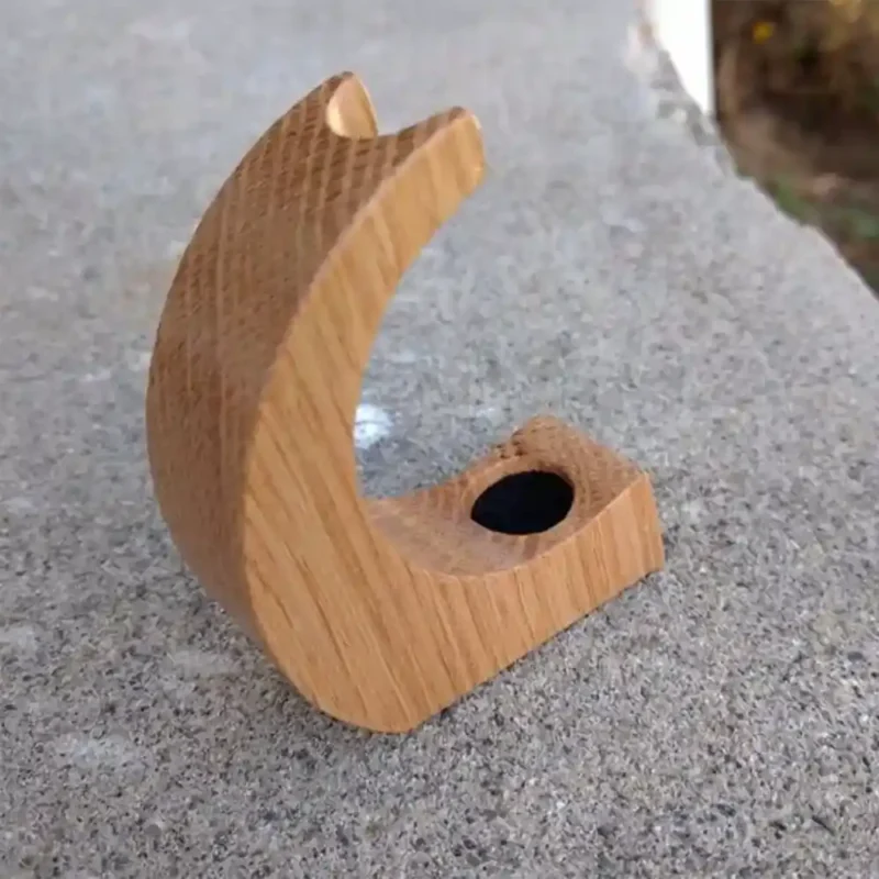 White Oak Crescent Pen Stand - DB WoodTech