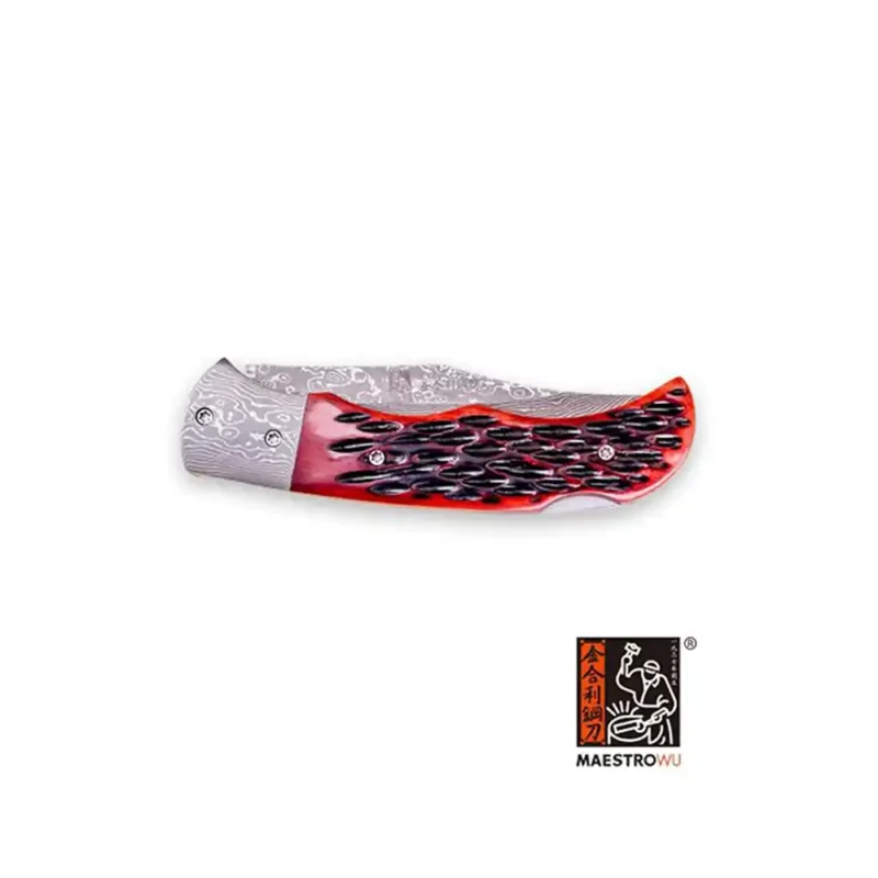 maestro wu handle folding pocket knife close B18