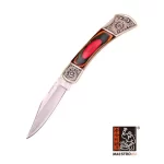 Dragon Pattern Silver Flower Camouflage Folding Knife b17
