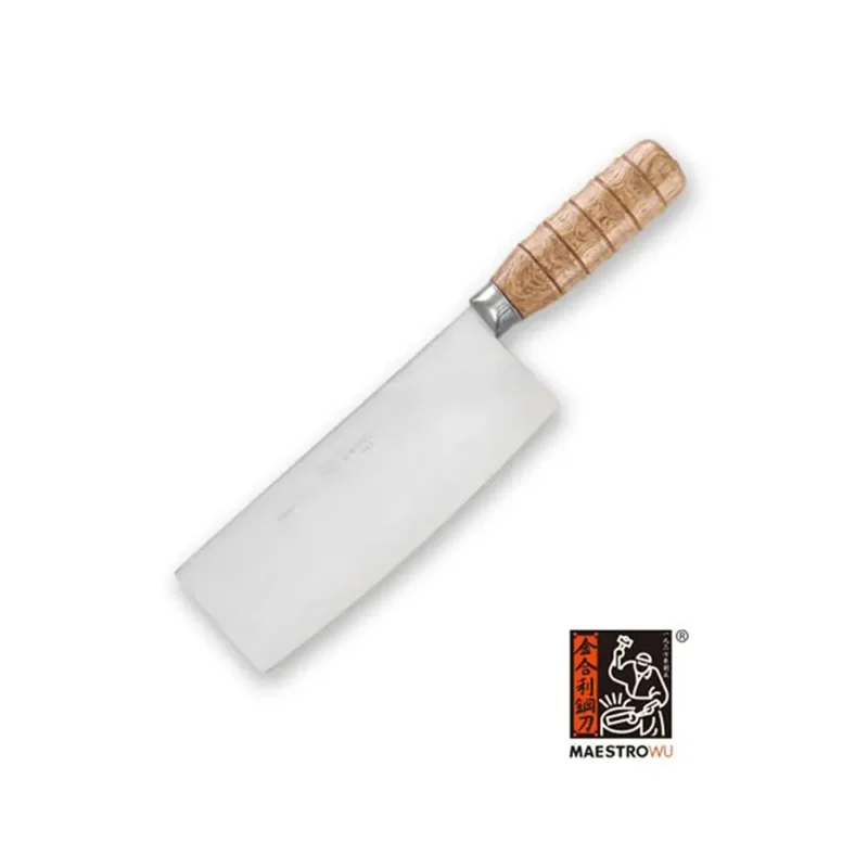 Small and medium blade knife with wooden handle