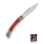 Maestro Wu 3.5" Folding Pocket Knife - Wood Grain with Silver
