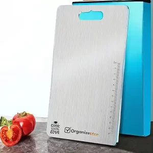 Top 10 Vegetables and Fruits cutting boards 3 Premium Metal Chopping Board Medium 31.8CM X 21CM