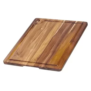 Top 10 Vegetables and Fruits cutting boards 11 TeakHaus Edge Grain Carving Board wCorner Hole + Juice Canal