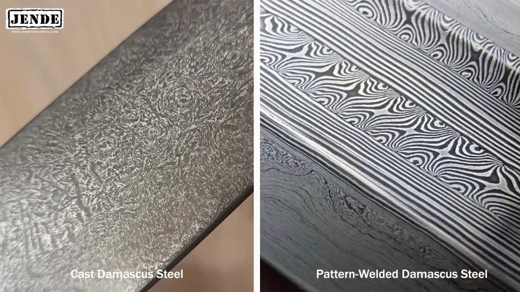 What Is a Damascus Kitchen Knife? 3 caste damascus and pattern welded