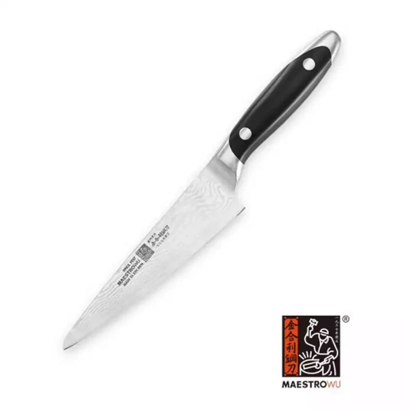 Maestro Wu Damascus Petty Knife & Fruit Knife (AMA-4)