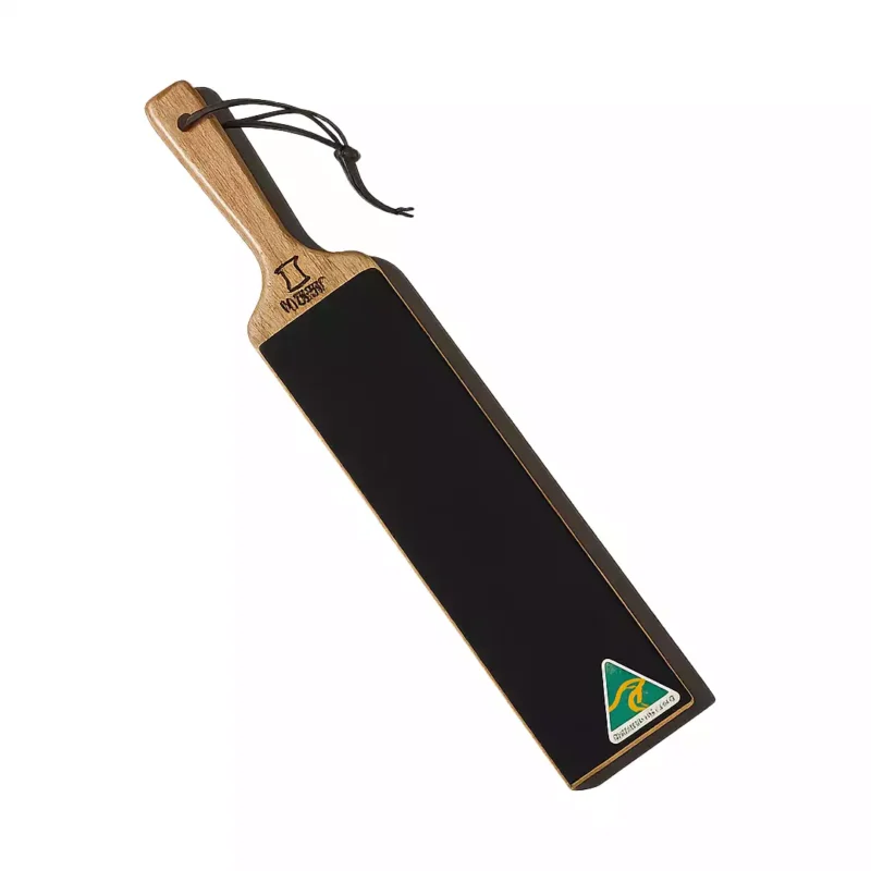 Sydney Strop Co. Double Sided Paddle Strop Black Cow Leather Australian-Made