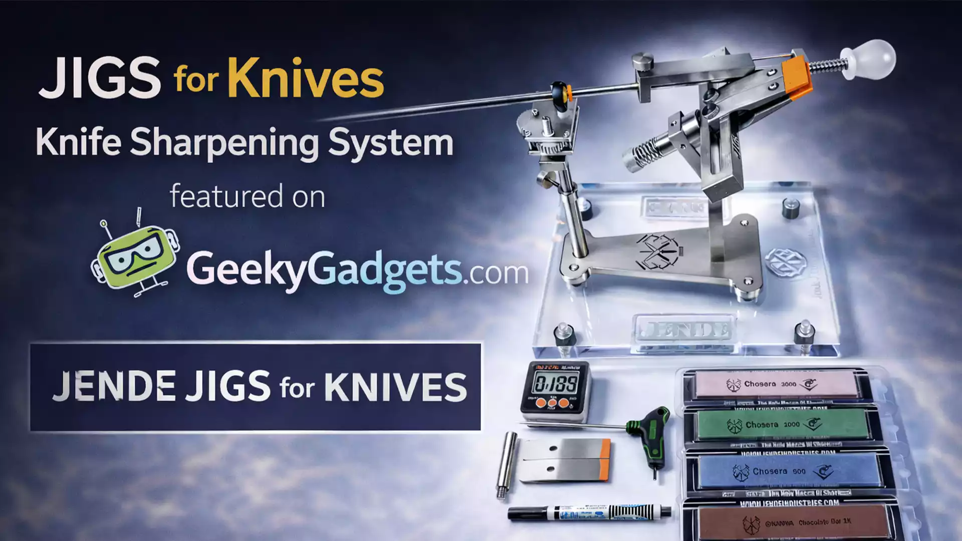 JIGS for Knives Knife Sharpening System featured on GeekyGadgets.com